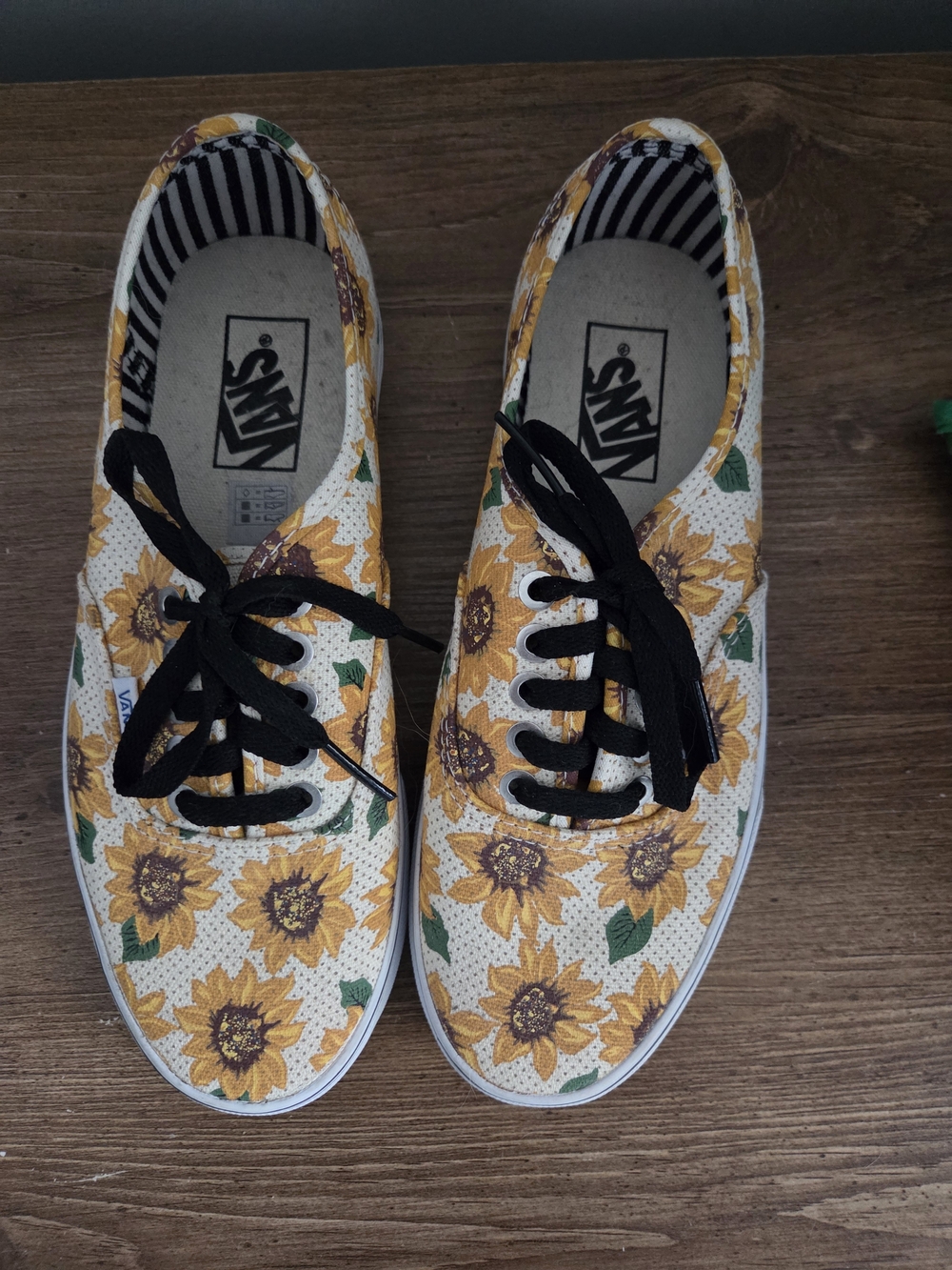 Vans Sunflower Canvas Lace-Up Sneakers - Yellow, Black, Green